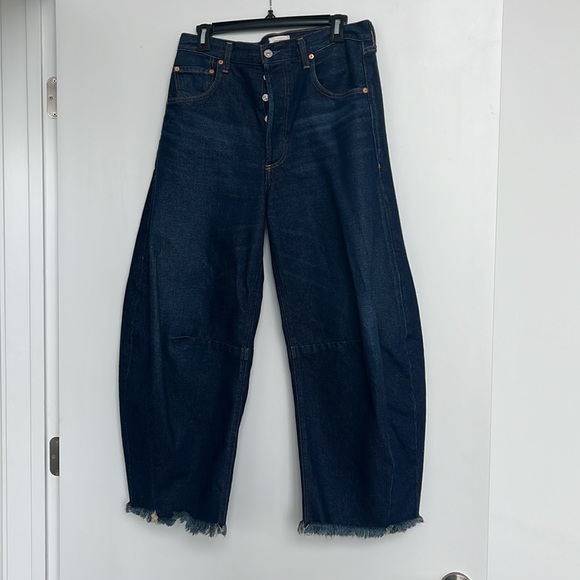 Citizens Of Humanity Dark Blue Wide-Leg Jeans - Picture 10 of 15